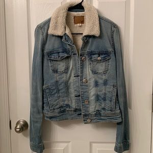 American Eagle Sherpa Denim Jacket